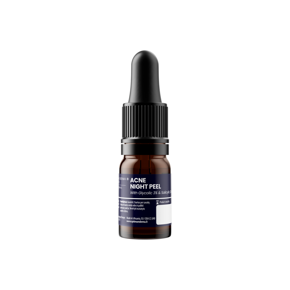 NAKTINIS PILINGAS SU GLIKOLIO IR SALICILIO RŪGŠTIMIS, 5 ml