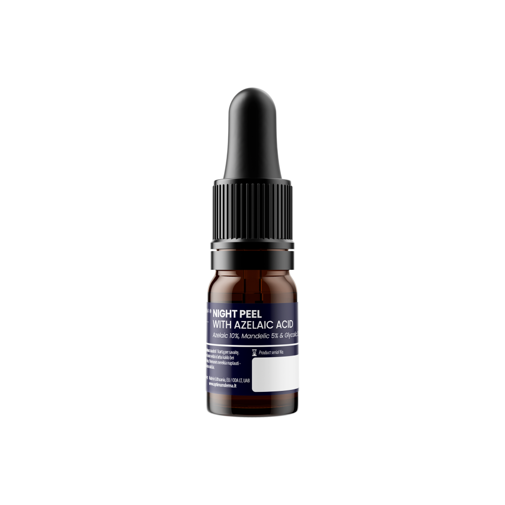NAKTINIS PILINGAS SU AZELAINO RŪGŠTIMI 2x5 ml